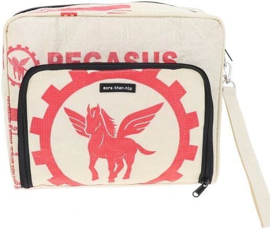 MoreThanHip XL Kulturtasche (6,5 Liter) aus recycelten Fischfutterbeuteln - Lexi