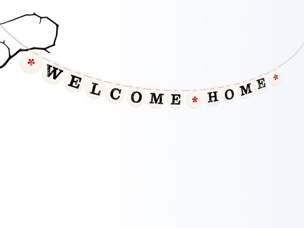 renna deluxe WELCOME HOME Girlande