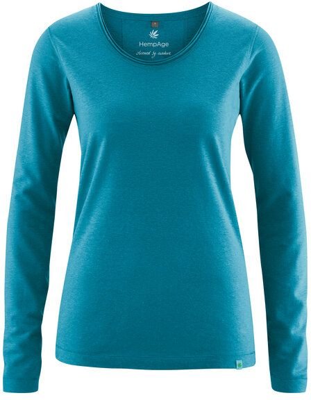 HempAge Damen Langarm-Shirt Lene Hanf/Bio-Baumwolle