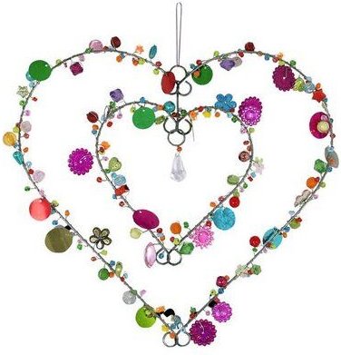 Just Be Fensterschmuck Perlenherz im Herz