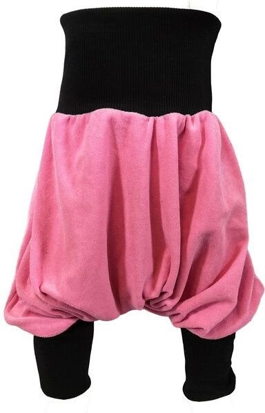 liebewicht Bio Yogahose Pumphose aus rosa Frottee mit Bündchen nach Wahl