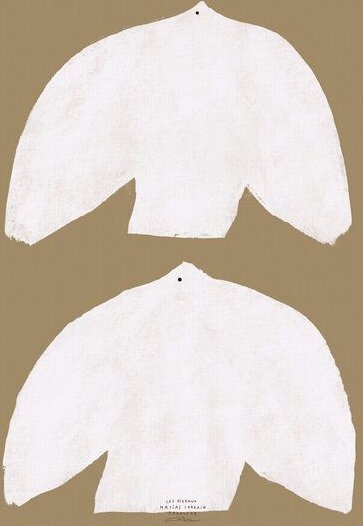 Photocircle Wandbild / Poster / Leinwand - Printed wall art with white bird pair