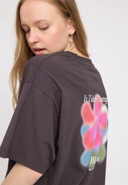 Mazine T-Shirt mit Courage Backprint - aus Biobaumwolle