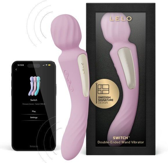 LELO SWITCH Doppelseitiger Stabvibrator für Frauen mit Bluetooth-App und 12 Lustmodi