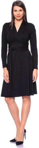 Ingoria ANNABELL elegantes Kleid mit Wickel Bändern