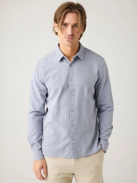 KnowledgeCotton Apparel Light Twill Shirt - Herren Hemd aus Bio-Baumwolle