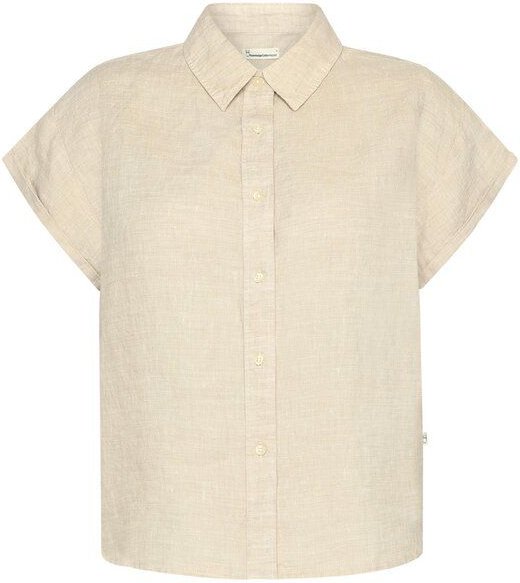 KnowledgeCotton Apparel Leinen-Bluse ASTER Yarndyed