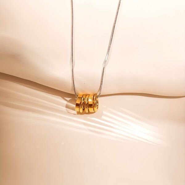 ELEKTROPULLI Superfeine schlichte, zeitlose Kette 1mm schmal und optimal kombinierbar mit Ring Anhängern, Längen: 45 cm ...