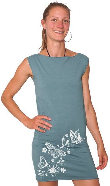 HANDGEDRUCKT "Frühlingsboten" Bio-Kleidchen