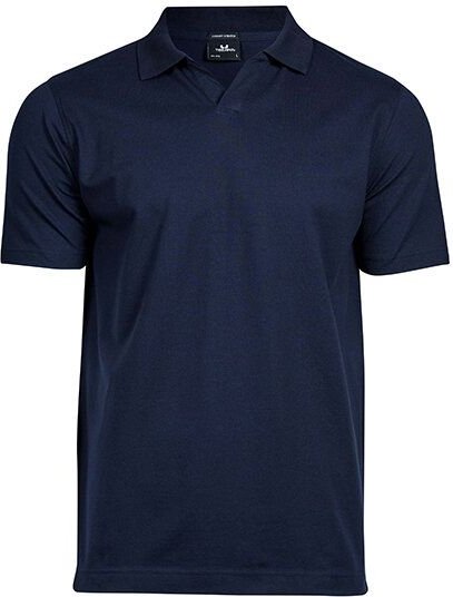 TeeJays Stretch Herren Polo Shirt Kurzarm V - Ausschnitt Bio - Baumwolle