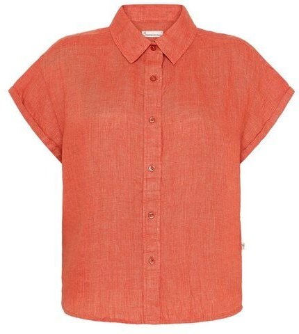 KnowledgeCotton Apparel ASTER faltbares Kurzarm-Leinenhemd - Bio-Leinen - GOTS/Vegan