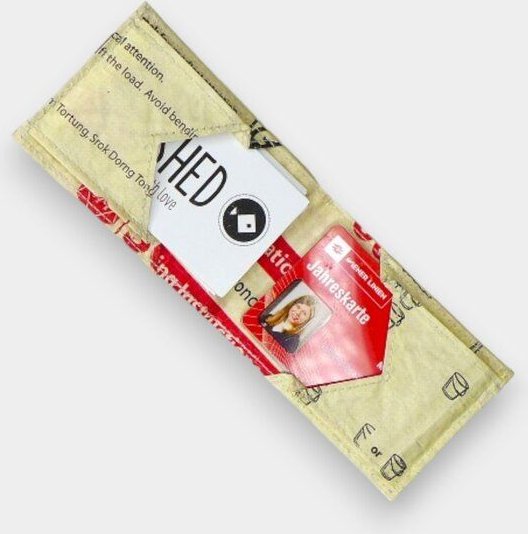 REFISHED fair fashion Börse 'CREDIT WALLET' - upcycelte Zementsäcke