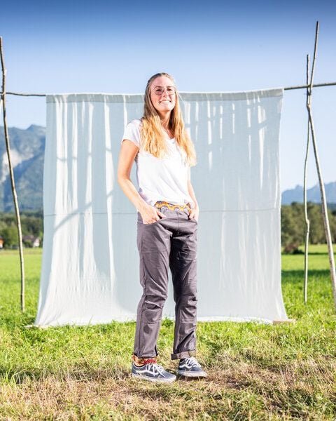 JUAdesign Kletter- und Wander Hose - GECKO Damen, fröhlich, dezent, geschmeidig