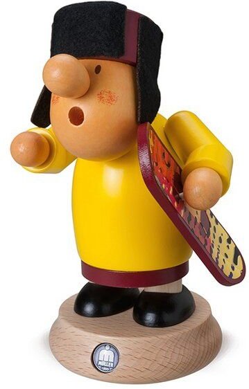 Müller Seiffen Müllerchen- Snowboarder die Räuchermännchen mit der Knollennase