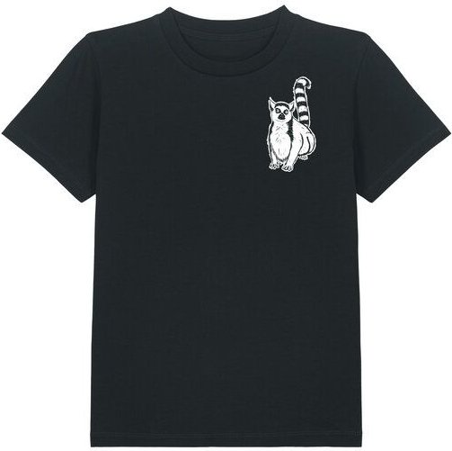 Spangeltangel Kinder-T-Shirt "Lemuren", Biobaumwolle, Affe, Kurzarm