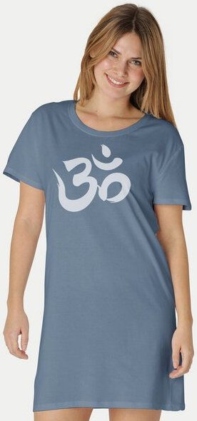 Peaces.bio - handbedruckte Biomode Longshirt "Om" Damen
