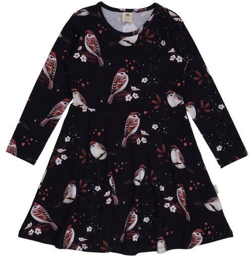 Thumbnail - Little Sparrows-DressBio-Baumwolle aus 95% Baumwolle -dark blue- GOTS-Zertifiziert – Walkiddy