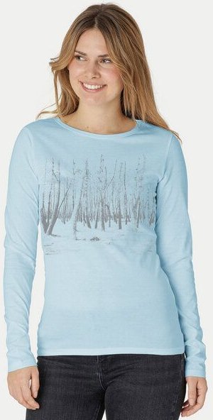 Peaces.bio - handbedruckte Biomode Damen Langarmshirt Woodland