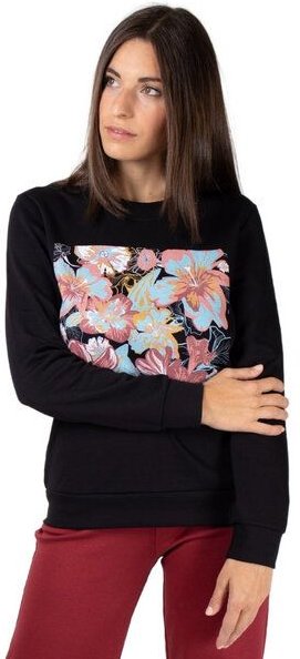 CORA happywear Damen Sweatshirt "Dori" aus Buchenholz Faser | Maxi Blumen