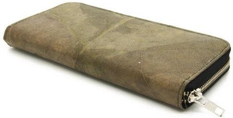 ECOMONKEY® Geldbörse Damen - veganes Lederimitat aus Blättern