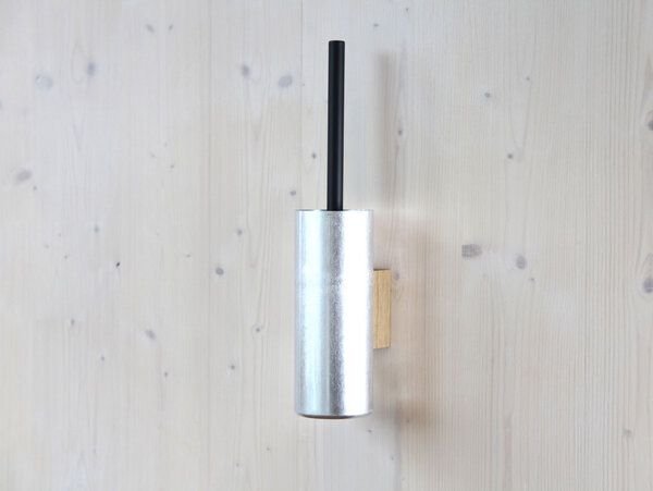 werkvoll by Lena Peter Recycling Wandhalter WC-Bürste FIRE mit Edelstahlgriff