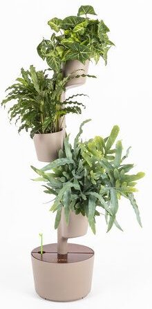 CitySens vertikaler Blumentopf mit automatischer Bewässerung; 3 Blumentöpfe