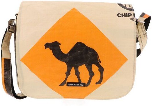 MoreThanHip Handtasche aus recycelten Zement- oder Tierfuttersäcken Qinisa