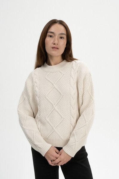 Thumbnail - Zopfmuster Strickpullover SAMAIRA | von MELA | Fairtrade & GOTS zertifiziert