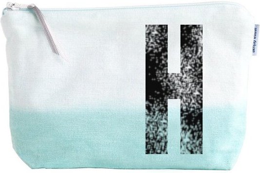 renna deluxe Kulturtasche und Schminktasche mit Monogramm MINT