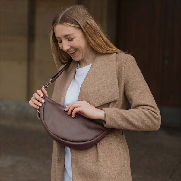 BOWLEANIES TASCHEN Moon Bag aus Lederfaserstoff