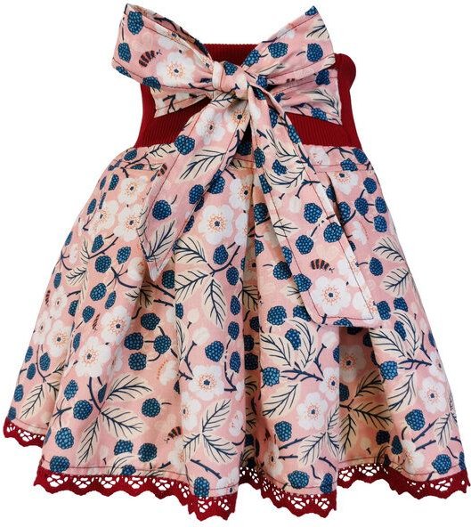 liebewicht Rock Faltenrock rosa geblümt bio für Mädchen Gr.80-164