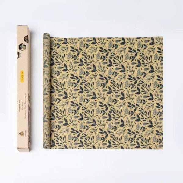 SuperBee Bienenwachstuch Rolle 33cm x 90cm - die nachhaltige und flexible Alternative zu Plastik - verschiedene Designs