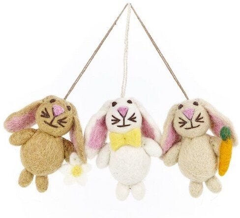 felt so good Mini Osterhäschen 3er Set aus Filz