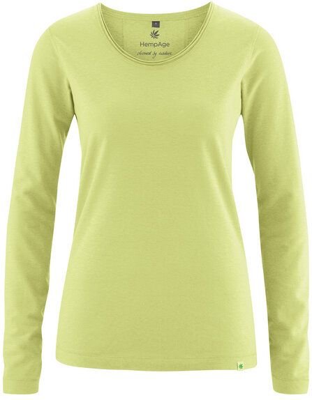 HempAge Damen Langarm-Shirt Lene Hanf/Bio-Baumwolle