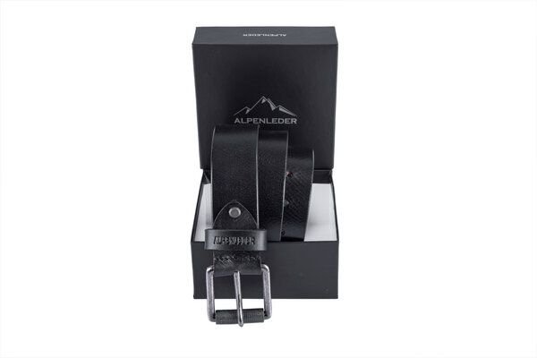 Alpenleder Gürtel SCHIEFER