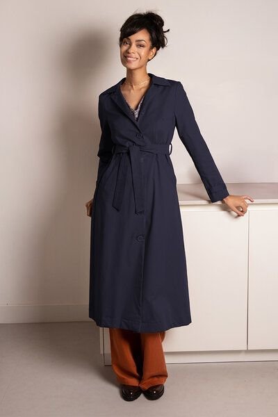 l'amour est bleu Trenchcoat aus Bio-Baumwolle