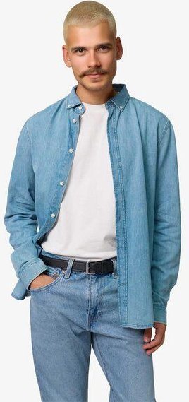 YTWOO Herren-Jeanshemd aus Bio-Baumwolle