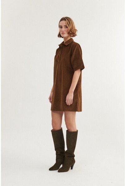 Thumbnail - Basic Apparel Polo Cord-Kleid ISA aus Bio-Baumwolle GOTS