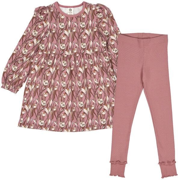 müsli Set aus Langarmkleid und Leggings