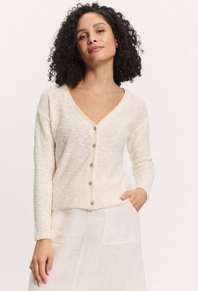 TRANQUILLO Strickjacke Ronjaa Slub Strick GOTS (1250003)