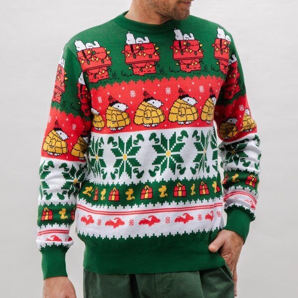 Thumbnail - Brava Fabrics Strickpullover Peanuts Xmas