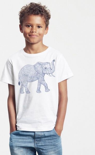 Peaces.bio - handbedruckte Biomode Bio-Kinder T-Shirt "Babyelefant"