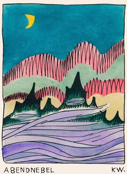 Photocircle Wandbild / Kunstdruck / Poster / Leinwand - Karl Wiener: Abendnebel