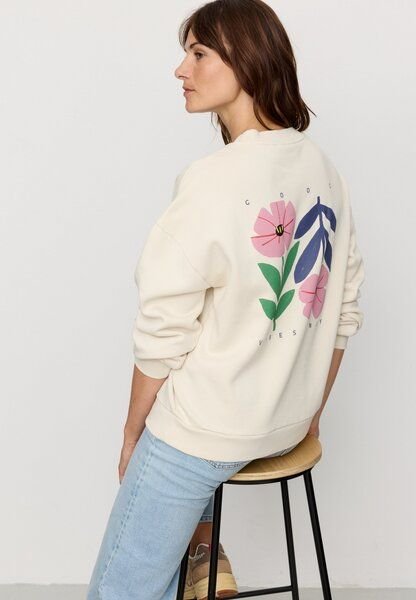 Damen Sweatshirt aus Bio-Baumwolle - NERINE GOOD VIBES - recolution