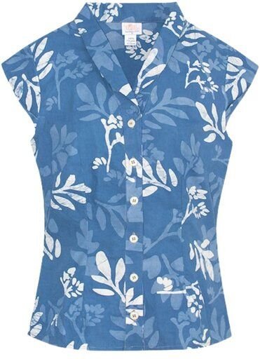 Global Mamas Bio Bluse - RETRO - Forage