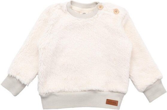 Bio-Baby Fleece-Sweatshirt Beige - Walkiddy, nachhaltig, GOTS-zertifiziert, 95% Bio-Baumwolle, allergikerfreundlich, umw...