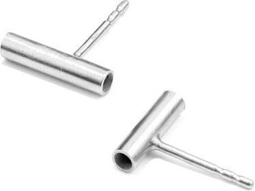 Jonathan Radetz Jewellery Stecker PROFILE, Silber 925, Sterlingsilber, Länge 10 mm, Handmade in Germany