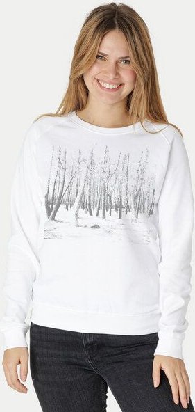 Peaces.bio - handbedruckte Biomode Damen Sweatshirt Woodland