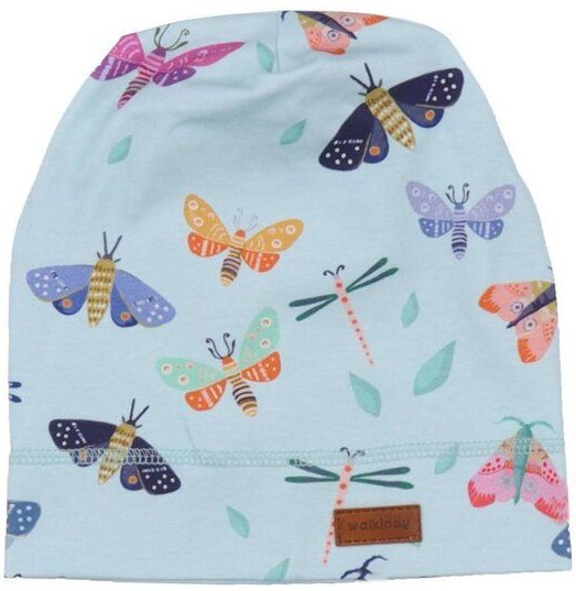 Babymütze Bio Baumwolle Blau Walkiddy - Nachhaltig, Umweltfreundlich, GOTS-zertifiziert, Allergikerfreundlich, 95% Baumw...