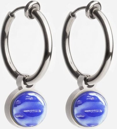 ALEXASCHA Silber Clip Creolen mit Anhänger | Mix & Match